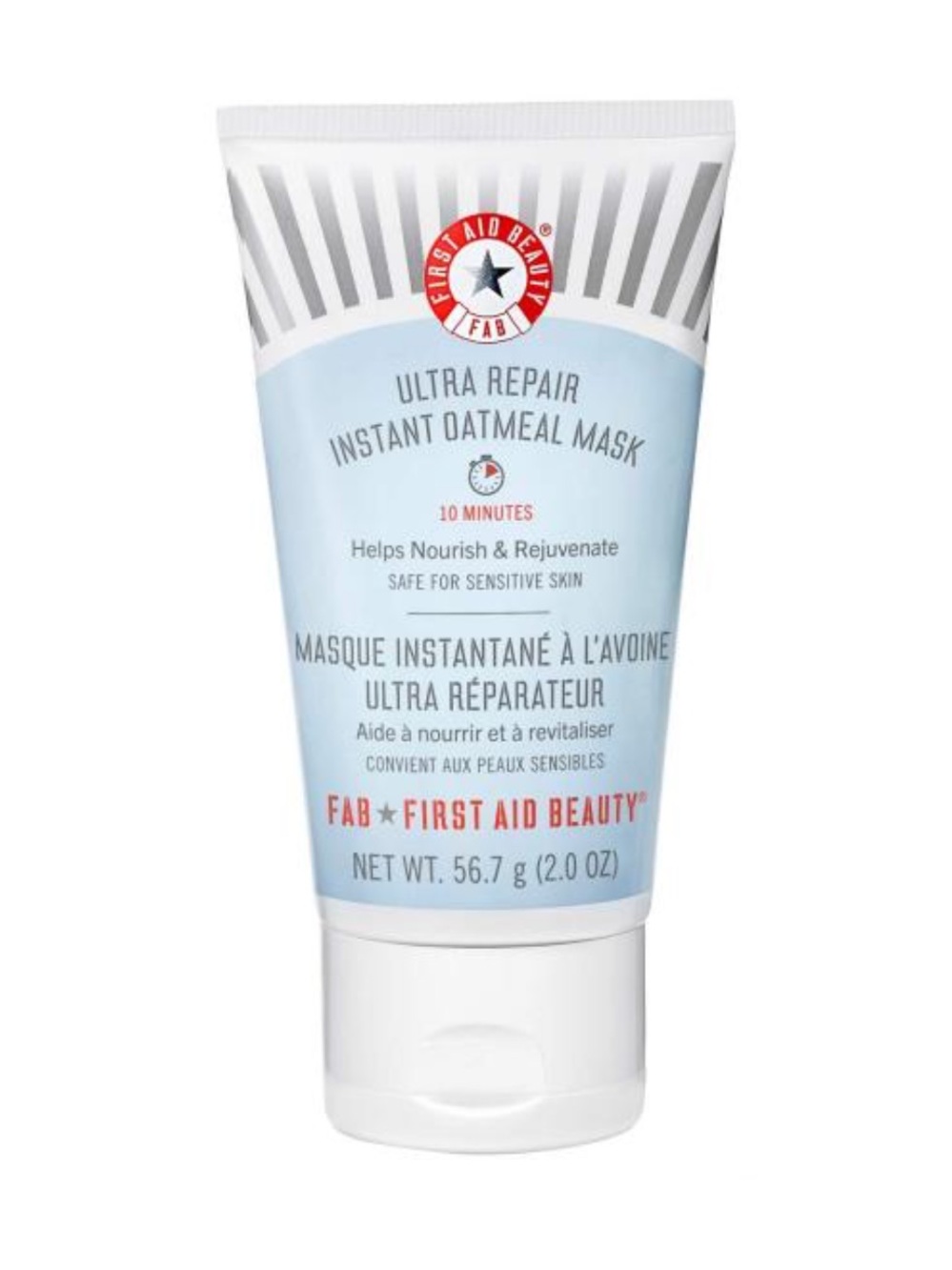 First Aid Beauty Ultra Repair Instant Oatmeal Mask Face FAB NEW NWT Sealed 2 oz